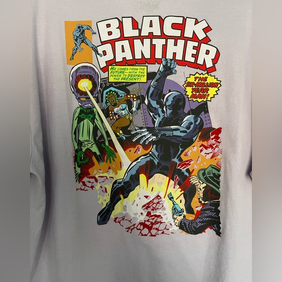 Marvel Black Panther Tee Shirt (Lavender) Size (L) - Picture 2 of 7